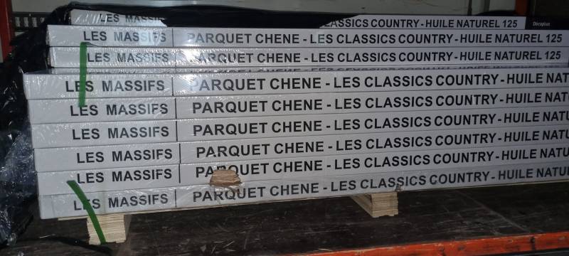 Livraison de notre parquet en chene massif a Toulouse ou Albi par les fournisseurs de la société les 2 charpentiers. 