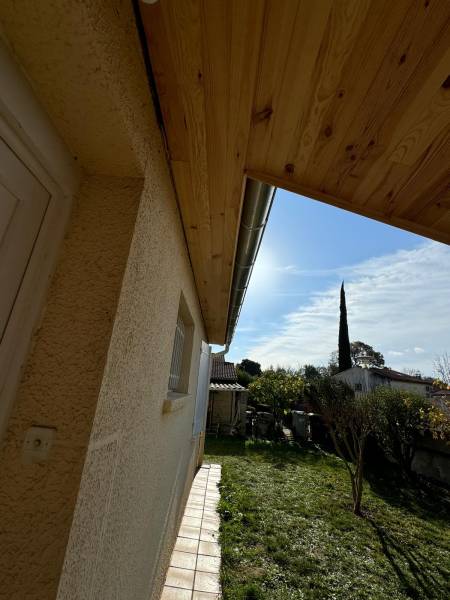 Réfection du labris en bois par les 2 charpentiers a Tournefeuille proche de Toulouse 