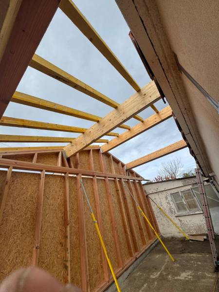 Réalisation d'une extension en ossature bois a Blagnac par les 2 charpentiers RGE a Toulouse 