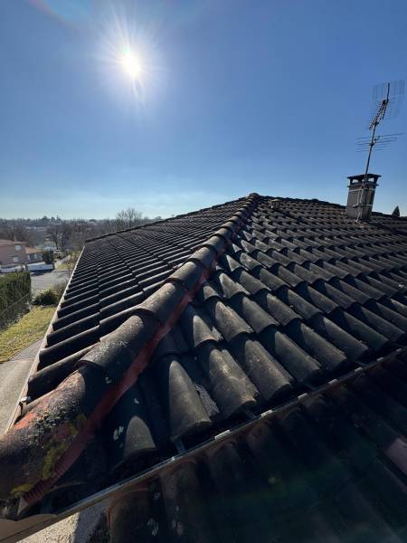 Rénovation des closoir du faitage sur couverture en tuile  a Toulous et a Albi par les 2 charpentiers 